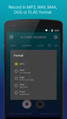 Hi-Q MP3 Rec (Free) android App screenshot 7